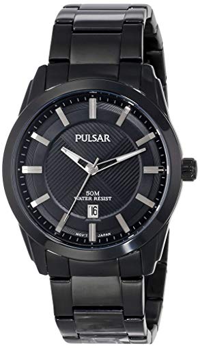 Pulsar Men's Black Ion Finish Dress Watch