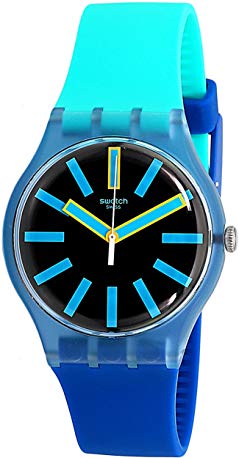 Swatch Men's Flashwheel SUOS105 Blue Rubber Swiss Quartz Fashion Watch
