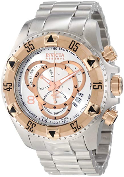 Invicta Men's 1880 Excursion S1 Chronograph Silver Dial Stainless Steel Watch