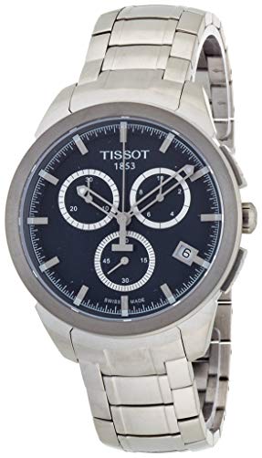 Tissot Men's T069.417.44.051.00 Quartz Titanium Black Dial Chronograph Watch