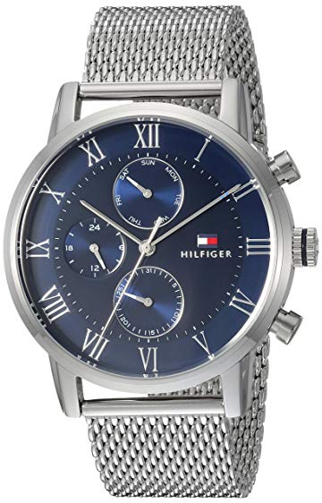 Tommy Hilfiger Men's 'Sophisticated Sport' Quartz Stainless Steel Casual Watch, Color:Silver-Toned (Model: 1791398)