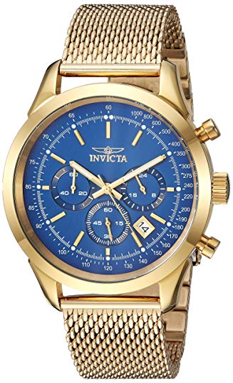 Invicta Men's 'Speedway' Quartz Stainless Steel Casual Watch, Color:Gold-Toned (Model: 25224)