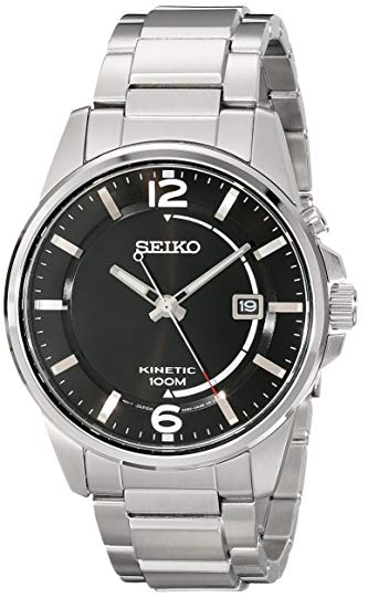 Seiko Men's SKA671 Analog Display Analog Quartz Silver Watch