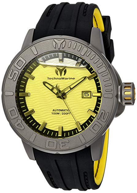 Technomarine Men's 'Reef' Automatic Titanium and Silicone Casual Watch, Color:Two Tone