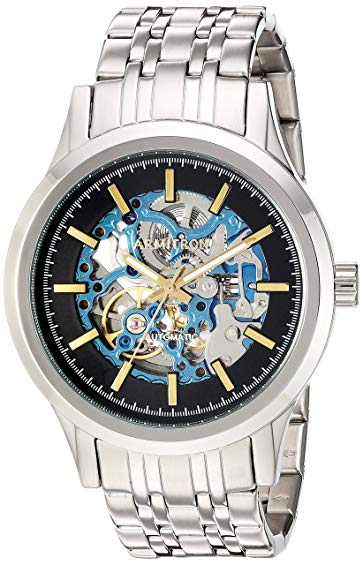 Armitron Men's 20/5170BLSV Automatic Silver-Tone Bracelet Watch