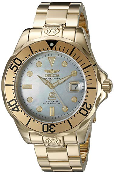 Invicta Men's 16033 Pro Diver Analog Display Automatic Self Wind Gold Watch