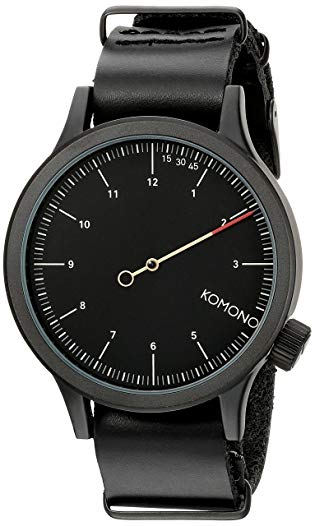 KOMONO Unisex KOM-W1904 Magnus The One Analog Display Japanese Quartz Black Watch