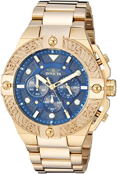 Invicta Men's 'Pro Diver' Quartz Stainless Steel Casual Watch, Color:Gold-Toned (Model: 25829)