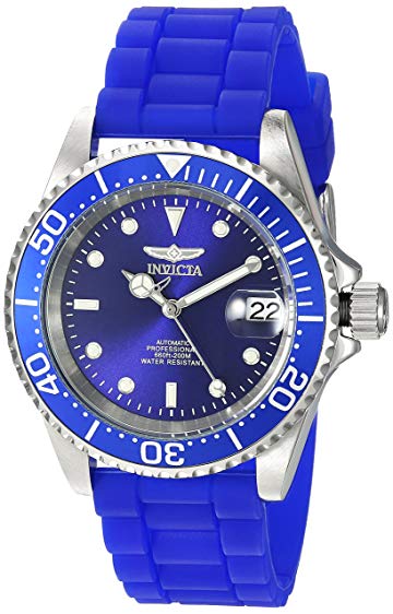 Invicta Men's 'Pro Diver' Automatic Stainless Steel and Silicone Diving Watch, Color:Blue (Model: 23679)