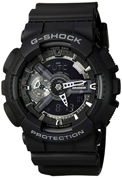 Casio G-Shock X-Large Display Stealth Black Watch (GA110-1B) - Water ...